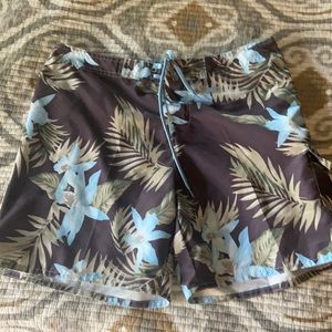 Raya sun tropical print board shorts